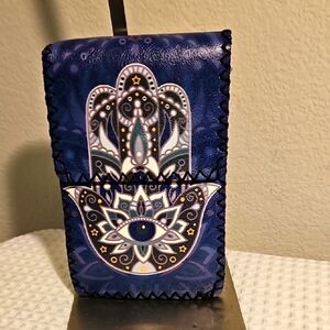 Blue Hamsa Hand Crossbody